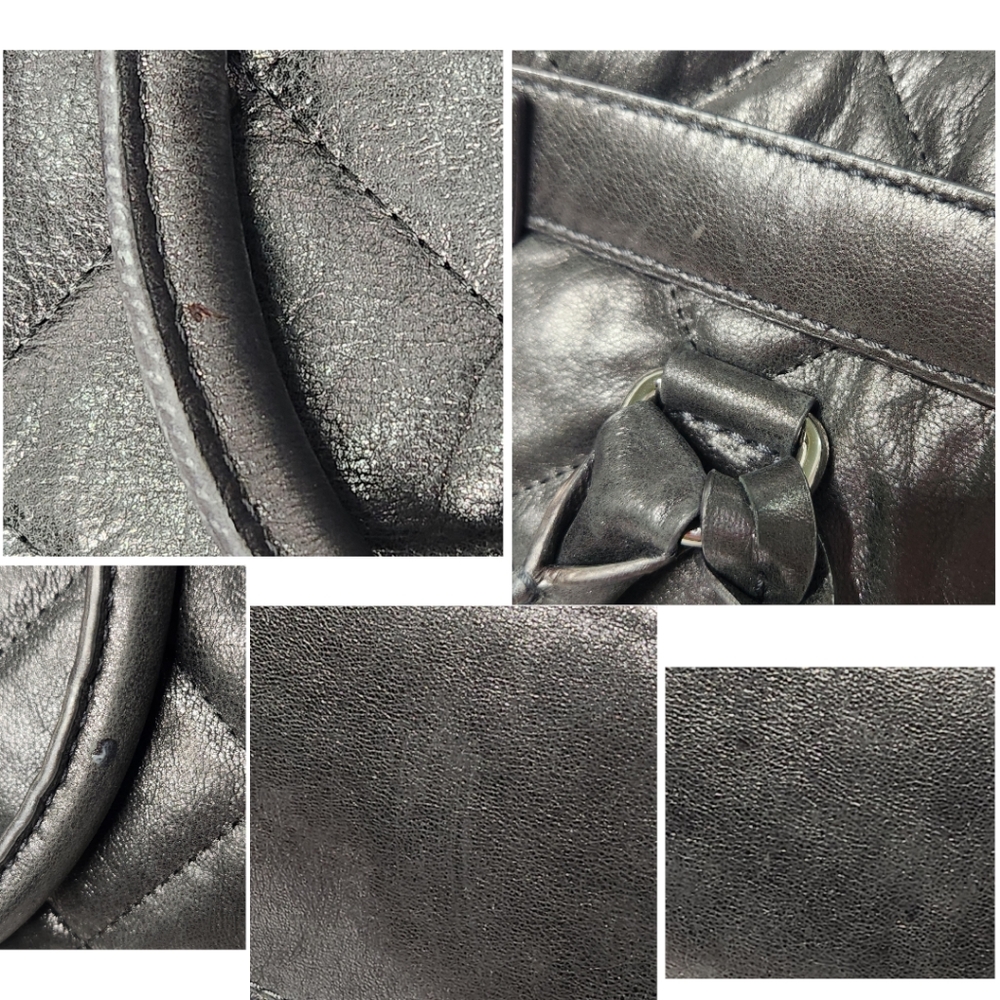MICHAEL KORS Hamilton Quilted Metallic Gray Tote/Shoulder Bag - Picture 17 of 17